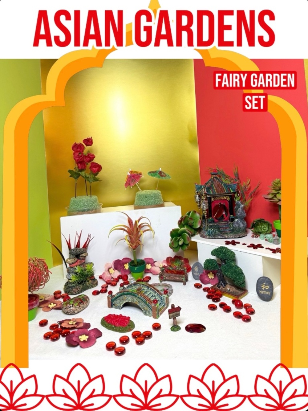 ASIAN GARDENS MINI FAIRY GARDEN GIFT SET